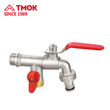 high quality in TMOK motorize and control valve nickel-plated cw617n material with lockable with NPT threaded connection